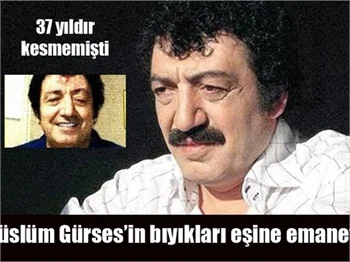 Müslüm Gürses 37 yıllık bıyığını kesti