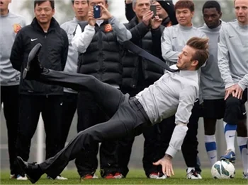 Beckham karizmayı fena çizdirdi