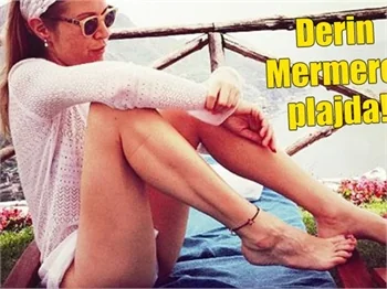 Derin Mermerci plajda!