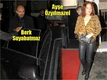 Ayşe Özyılmazel, Berk ile karşılaşınca keyifleri kaçtı!