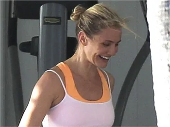 Cameron Diaz'dan sabah sporu!