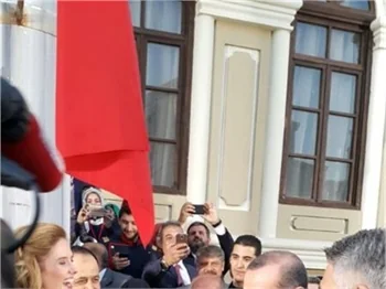 Cumhurbaşkanı Recep Tayyip Erdoğan, Filinta setinde