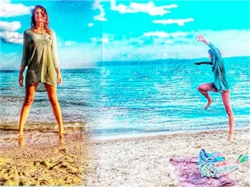 Berrak’ın hareketli plaj fotoğrafları