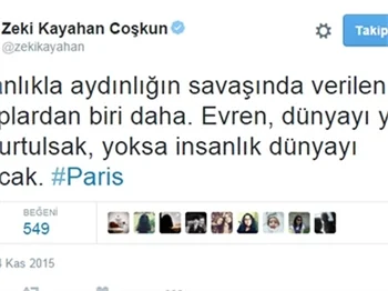 Ünlülerden Paris katliamına tepkiler