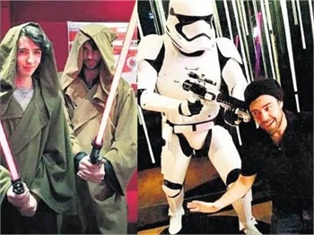 “Star Wars”un özel gösterimine ünlü akını!