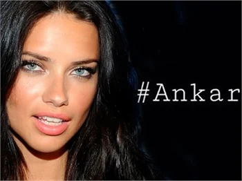 Adriana Lima'dan Ankara mesajı