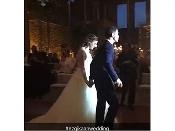 Ezgi Eyüboğlu ile Kaan Yıldırım da evlendi