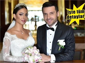 Sinan- Burcu Özen çifti muhteşem bir düğünle evlendi!