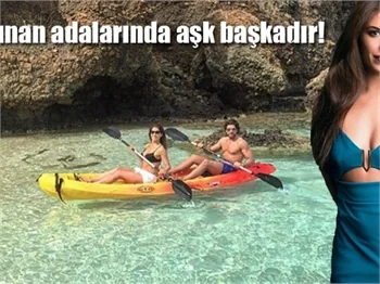 Yağmur Ünal ve Mert Öcal tatilde...