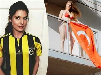 Amanda Cerny, Fenerbahçe formasını giydi!