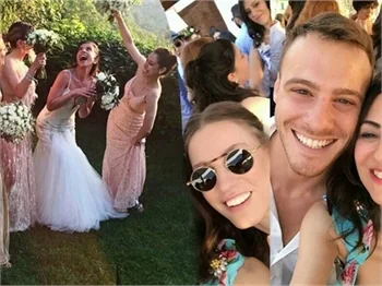 Kerem Bürsin'in ablası Melis Bürsin evlendi