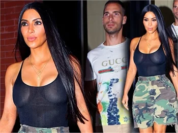 Kim Kardashian'dan cesur tercih!