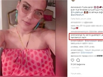 Demet Akalın hamile mi? Kafaları karıştıran yorum...