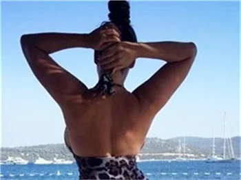 Kelly Brook, Bodrum'da çocuklar gibi eğlendi!