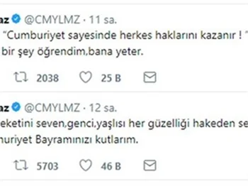 Ünlülerin 29 Ekim Cumhuriyet Bayramı mesajı