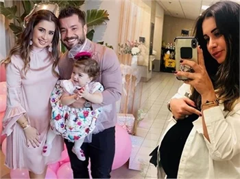 Buse Terim, ikinci kızını kucağına aldı!