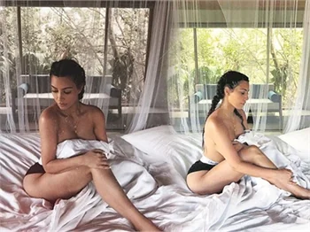 Kardashian'dan cesur poz!
