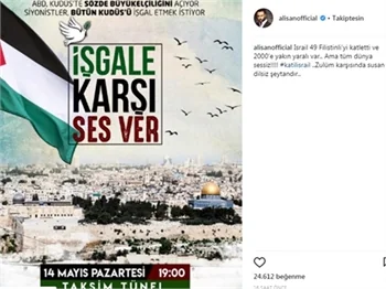 Ünlülerden Gazze katliamına tepki!