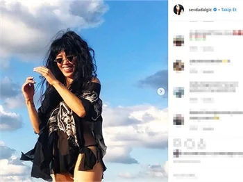 Sevda Dalgıç cesur pozlarıyla dikkat çekiyor!