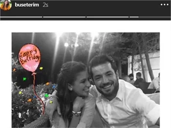 Buse Terim'den romantik kutlama!