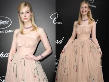 Ünlü oyuncu Elle Fanning, giydiği kıyafetin darlığı yüzünden bayıldı!
