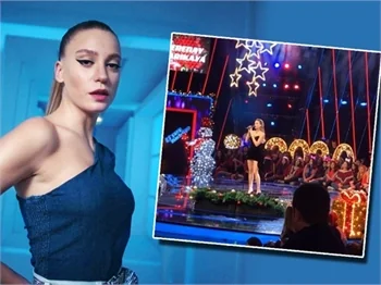 O Ses Türkiye Yılbaşı çekimlerinden Serenay Sarıkaya...