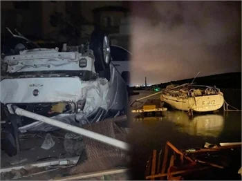 İzmir'de hortum felaketi! Araçlar 10 metre yüksekliğe çıktı!