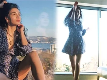 Ebru Şahin'in ev pozları beğeni topladı!