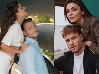 Hande Erçel ile Kerem Bürsin'i paylaşımları ele verdi! Aşk değil, reklam tatili!