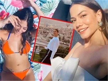 Demet Özdemir'den tatil pozları!