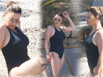 Nurgül Yeşilçay, Bodrum'da yorgunluk attı!